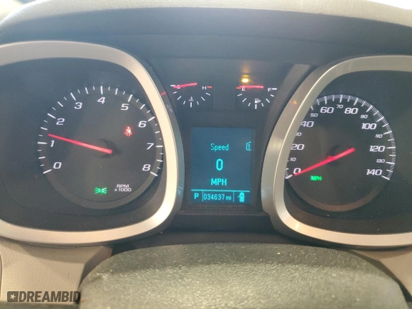 2012 Chevrolet Equinox LT w/1LT with VIN 2GNALDEK8C6305178, listed as a Copart auction lot 51803885 with 34,637 mi miles and Salvage Title. Bid and sale history available at carsss.com. Image 9.