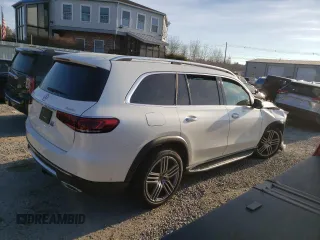 2022 Mercedes-Benz GLS 450 with VIN 4JGFF5KE3NA732294, listed as a Copart auction lot 78955903 with 31,419 mi miles and . Bid and sale history available at DreamBid. Image 3.