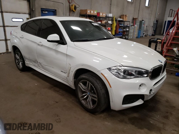 2016 BMW X6 xDrive35i with VIN 5UXKU2C55G0N83870, listed as a Copart auction lot 46881173 with 79,182 mi miles. Bid and sale history available at carsss.com. Image 4.