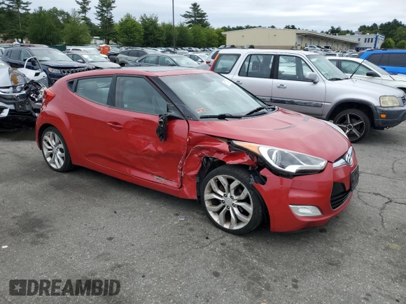 2012 Hyundai Veloster w/Black Int with VIN KMHTC6AD9CU044998, listed as a Copart auction lot 61774285 with 199,415 mi miles and Non repairable. Bid and sale history available at DreamBid. Image 4.