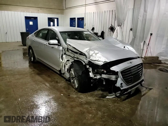 2019 Genesis G80 3.8L with VIN KMTFN4JE8KU309774, listed as a Copart auction lot 87968845 with 32,621 mi miles and Salvage Title. Bid and sale history available at DreamBid. Image 13.