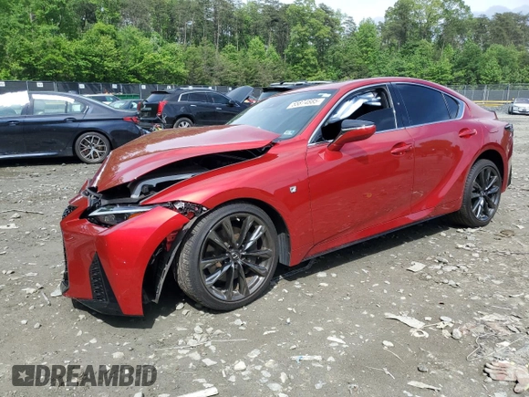 2022 Lexus IS 350 F Sport with VIN JTHGZ1E26N5026437, listed as a Copart auction lot 55874885 with Not provided miles and Salvage title. Bid and sale history available at DreamBid. Image 1.