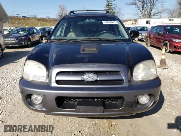 2006 Hyundai Santa Fe GLS with VIN KM8SC13D96U102107, listed as a Copart auction lot 55525594 with 198,741 mi miles and Salvage Title. Bid and sale history available at carsss.com. Image 5.