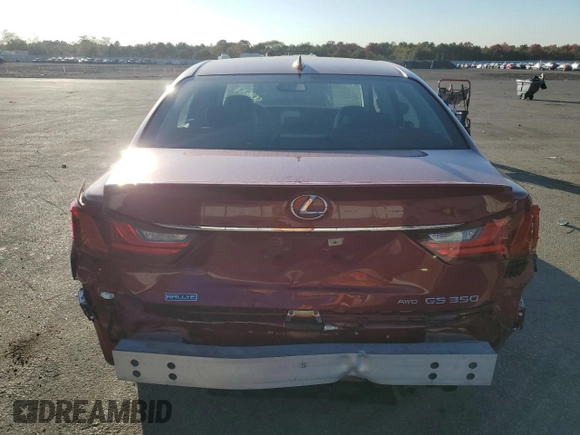 2015 Lexus GS 350 with VIN JTHCE1BL4FA001617, listed as a Copart auction lot 77165544 with 20,448 mi miles and Salvage Title. Bid and sale history available at carsss.com. Image 6.