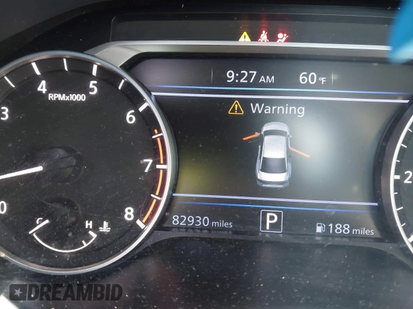 2019 Nissan Altima 2.5 SR with VIN 1N4BL4CV7KC113840, listed as a IAAI auction lot 41748943 with 82,930 mi miles. Bid and sale history available at carsss.com. Image 15.
