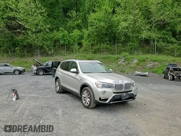 2015 BMW X3 xDrive28i with VIN 5UXWX9C5XF0D60582, listed as a Copart auction lot 56745305 with 77,376 mi miles and Salvage Title. Bid and sale history available at DreamBid. Image 14.