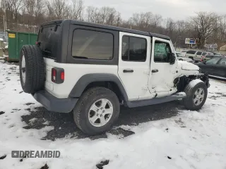 2020 Jeep Wrangler Unlimited Sport S z VIN 1C4HJXDG2LW196539, wystawiony jako Copart lot #41425095 z przebiegiem 57 993 mil mil oraz Szkoda całkowita • Salvage title. Historia ofert i sprzedaży dostępna na DreamBid. Obrazek 3.