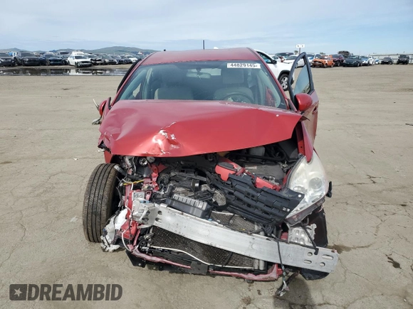 2014 Toyota Prius Four with VIN JTDKN3DU2E1771215, listed as a Copart auction lot 44829145 with Not Provided miles and Salvage Title. Bid and sale history available at DreamBid. Image 5.