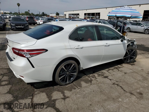 2020 Toyota Camry XSE with VIN 4T1K61AK2LU987237, listed as a Copart auction lot 46445585 with Not Provided miles and Clean Title. Bid and sale history available at DreamBid. Image 3.