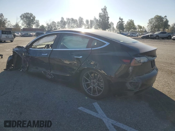 2018 Tesla Model 3 Long Range Battery with VIN 5YJ3E1EA2JF172233, listed as a Copart auction lot 50363685 with Not Provided miles and Salvage Title. Bid and sale history available at DreamBid. Image 2.
