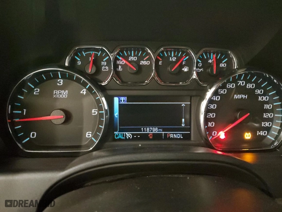 2017 Chevrolet Silverado 1500 LTZ with VIN 3GCUKSEC7HG216705, listed as a Copart auction lot 88794075 with 118,796 mi miles and Salvage Title. Bid and sale history available at carsss.com. Image 9.