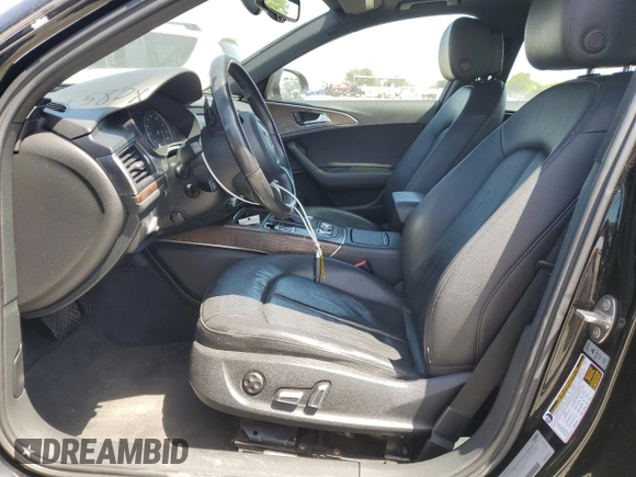 2016 Audi A6 Premium Plus with VIN WAUGFAFC1GN076986, listed as a Copart auction lot 56123585 with 100,837 mi miles and Salvage title. Bid and sale history available at DreamBid. Image 7.