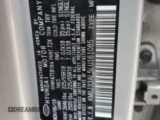 2020 Hyundai Tucson Limited z VIN KM8J33AL5LU161085, wystawiony jako Copart lot #82636084 z przebiegiem 55 880 mil mil oraz Szkoda całkowita • Salvage title. Historia ofert i sprzedaży dostępna na DreamBid. Obrazek 14.