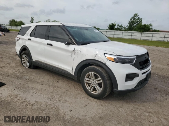 2022 Ford Explorer with VIN 1FMSK7BH7NGB30639, listed as a Copart auction lot 55044715 with 15,882 mi miles and Salvage title. Bid and sale history available at DreamBid. Image 4.