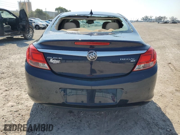 2011 Buick Regal CXL RL3 with VIN 2G4GR5EC8B9173967, listed as a Copart auction lot 75872984 with 136,498 mi miles and Non Repairable. Bid and sale history available at carsss.com. Image 6.
