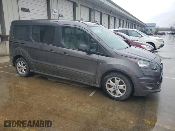 2015 Ford Transit Connect XLT with VIN NM0GE9F7XF1196358, listed as a Copart auction lot 51522205 with 198,102 mi miles and Salvage title. Bid and sale history available at DreamBid. Image 4.