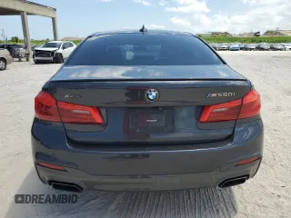 2019 BMW 5 Series M550i xDrive with VIN WBAJB9C56KB288993, listed as a Copart auction lot 57566415 with Not provided miles and Non repairable. Bid and sale history available at DreamBid. Image 6.