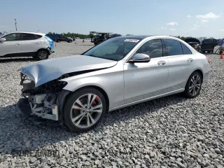2016 Mercedes-Benz C 300 with VIN WDDWF4JB8GR147629, listed as a Copart auction lot 57558115 with 100,104 mi miles and Salvage title. Bid and sale history available at DreamBid. Image 1.