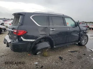 2018 Infiniti QX80 with VIN JN8AZ2NF0J9663296, listed as a Copart auction lot 74914604 with Not Provided miles and Non Repairable. Bid and sale history available at carsss.com. Image 3.