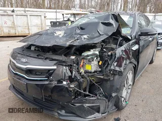 2020 Kia Optima Hybrid EX with VIN KNAGU4LE3L5037226, listed as a IAAI auction lot 40846019 with 56,378 mi miles. Bid and sale history available at carsss.com. Image 6.