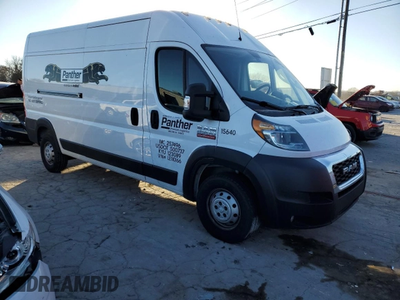 2020 Ram ProMaster Cargo with VIN 3C6TRVDG9LE110166, listed as a Copart auction lot 84002284 with 418,919 mi miles and Clean Title. Bid and sale history available at carsss.com. Image 4.