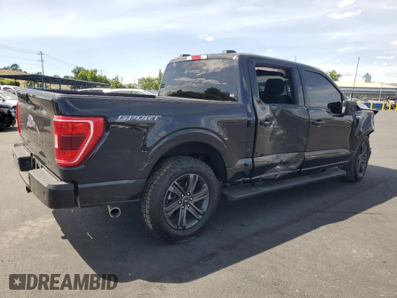 2023 Ford F-150 XL with VIN 1FTEW1C59PFC47929, listed as a Copart auction lot 57086585 with 68,472 mi miles and Salvage title. Bid and sale history available at DreamBid. Image 3.