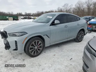 2024 BMW X6 xDrive40i with VIN 5UX33EX07R9U60044, listed as a Copart auction lot 87856455 with 0 mi miles and Salvage Title. Bid and sale history available at carsss.com. Image 1.