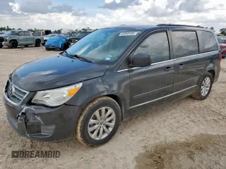 2012 Volkswagen Routan SE with VIN 2C4RVABG4CR390524, listed as a Copart auction lot 63058185 with 146,380 mi miles and Salvage title. Bid and sale history available at DreamBid. Image 1.