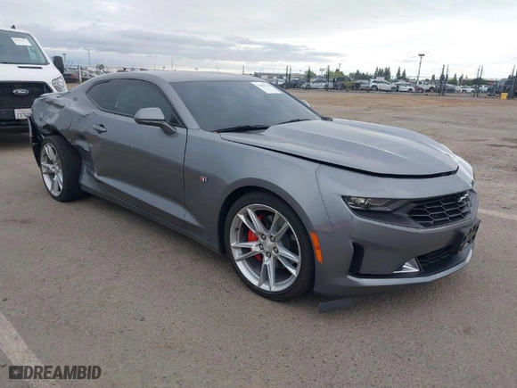 2022 Chevrolet Camaro 1LT with VIN 1G1FB1RX6N0123456, listed as a IAAI auction lot 42066753 with 1 mi miles. Bid and sale history available at carsss.com. Image 1.