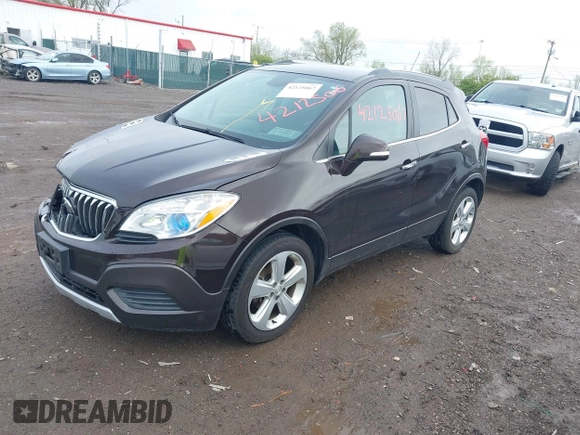 2016 Buick Encore with VIN KL4CJASB7GB657207, listed as a IAAI auction lot 42125067 with 94,956 mi miles and . Bid and sale history available at carsss.com. Image 17.