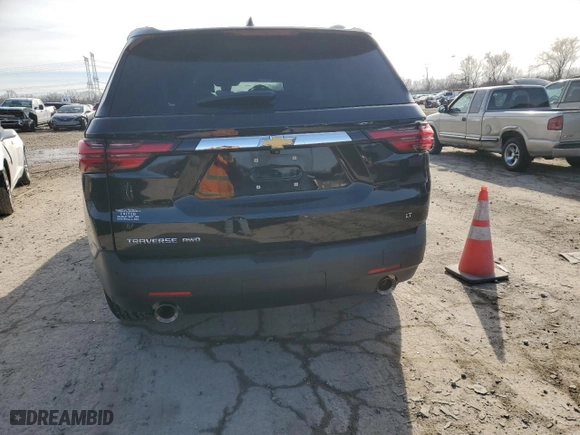 2022 Chevrolet Traverse LT Leather with VIN 1GNEVHKW0NJ149492, listed as a Copart auction lot 43480275 with 25,487 mi miles and Salvage Title. Bid and sale history available at carsss.com. Image 6.