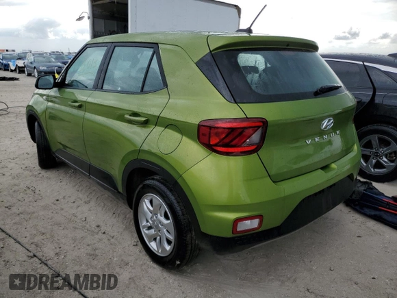 2024 Hyundai Venue SE with VIN KMHRB8A31RU320258, listed as a Copart auction lot 77896284 with 3,013 mi miles and Non Repairable. Bid and sale history available at DreamBid. Image 2.