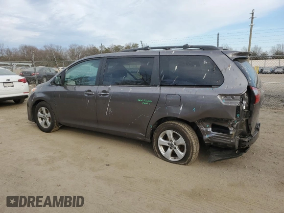 2020 Toyota Sienna LE Auto Access Seat with VIN 5TDKZ3DC8LS031454, listed as a Copart auction lot 46980455 with 78,896 mi miles and Salvage Title. Bid and sale history available at carsss.com. Image 2.