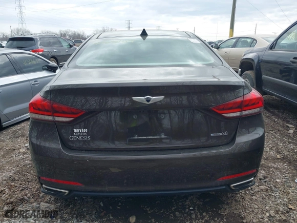 2016 Hyundai Genesis 3.8L with VIN KMHGN4JE9GU110867, listed as a IAAI auction lot 41729504 with 126,247 mi miles. Bid and sale history available at carsss.com. Image 16.