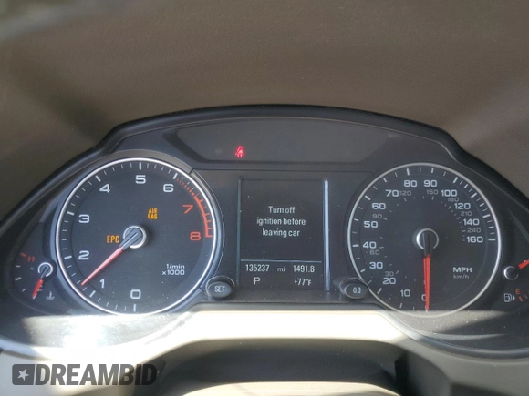 2015 Audi Q5 Premium Plus with VIN WA1DGAFP7FA060474, listed as a Copart auction lot 53512865 with 135,237 mi miles and Salvage title. Bid and sale history available at DreamBid. Image 9.