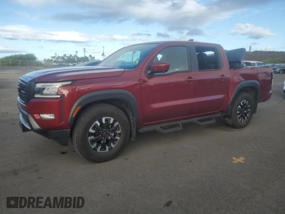 2022 Nissan Frontier S with VIN 1N6ED1EJXNN629970, listed as a Copart auction lot 80120024 with 29,266 mi miles and Non repairable. Bid and sale history available at DreamBid. Image 1.