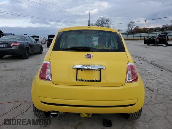 2013 FIAT 500 Pop with VIN 3C3CFFAR9DT743409, listed as a Copart auction lot 82027754 with 18,517 mi miles and Clean Title. Bid and sale history available at carsss.com. Image 6.