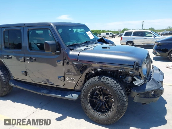 2018 Jeep Wrangler Unlimited Sahara with VIN 1C4HJXEN1JW236779, listed as a IAAI auction lot 42238158 with 72,879 mi miles and . Bid and sale history available at DreamBid. Image 6.