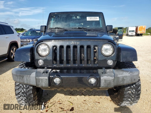 2018 Jeep Wrangler JK Unlimited Sahara with VIN 1C4BJWEG6JL891300, listed as a Copart auction lot 73855264 with 71,044 mi miles and Non Repairable. Bid and sale history available at carsss.com. Image 5.