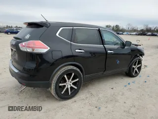 2015 Nissan Rogue S with VIN KNMAT2MT9FP511816, listed as a Copart auction lot 46486825 with 139,709 mi miles and Salvage Title. Bid and sale history available at DreamBid. Image 3.