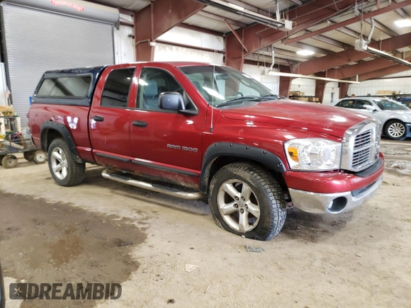 2007 Dodge 1500 Laramie with VIN 1D7HU18207S183648, listed as a Copart auction lot 52129055 with 257,764 mi miles and Clean Title. Bid and sale history available at carsss.com. Image 4.