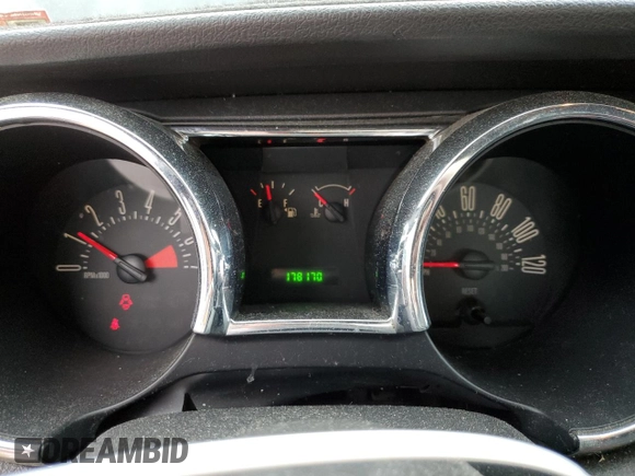 2005 Ford Mustang Deluxe with VIN 1ZVFT80N755144292, listed as a Copart auction lot 52758535 with 178,170 mi miles and Salvage Title. Bid and sale history available at carsss.com. Image 9.