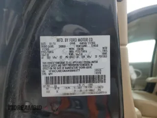 2010 Ford Escape Limited с VIN 1FMCU9EG6AKB89377, выставлен на аукционе Copart как лот 63668395 с пробегом Не указан миль и Чистый • Clean title. История ставок и продаж доступна на DreamBid. Изображение 13.