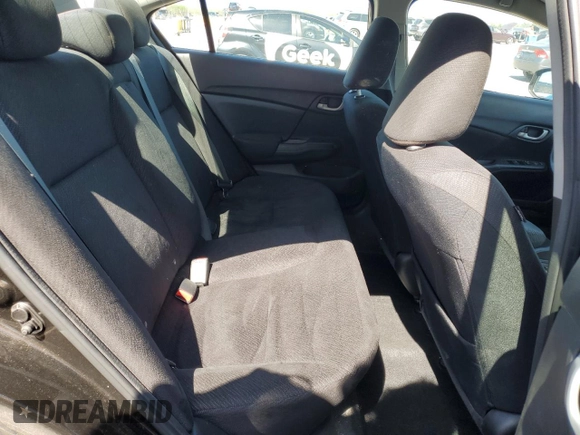 2013 Honda Civic LX with VIN 19XFB2F57DE069803, listed as a Copart auction lot 52199115 with 109,448 mi miles and Salvage Title. Bid and sale history available at DreamBid. Image 10.