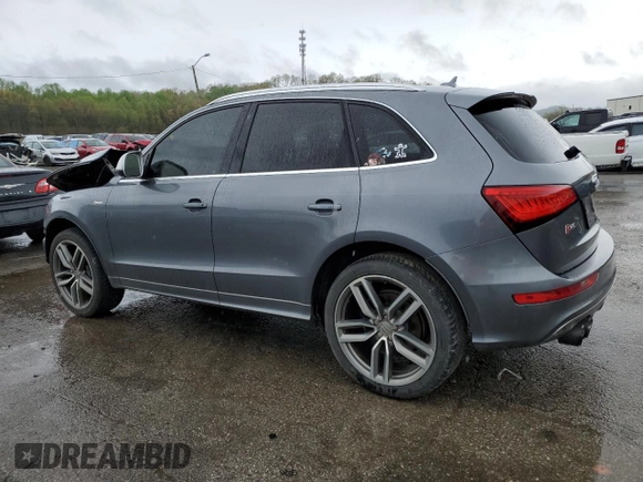 2014 Audi SQ5 Premium Plus with VIN WA1CGAFPXEA013059, listed as a Copart auction lot 50231194 with 105,227 mi miles and Salvage Title. Bid and sale history available at carsss.com. Image 2.