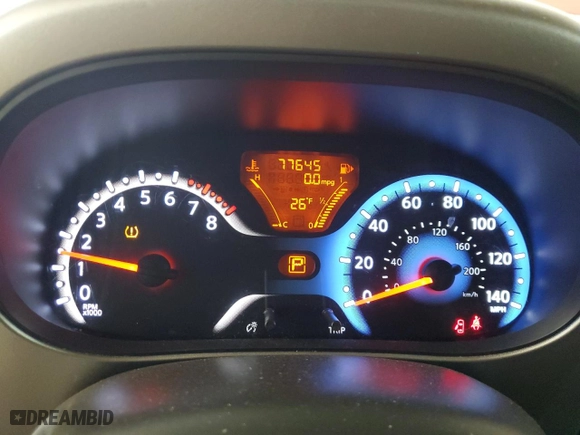 2009 Nissan Cube 1.8 SL with VIN JN8AZ28R69T121687, listed as a Copart auction lot 82774204 with 77,645 mi miles and Salvage Title. Bid and sale history available at carsss.com. Image 9.