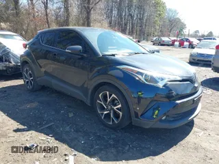 2019 Toyota C-HR XLE with VIN JTNKHMBXXK1019814, listed as a IAAI auction lot 41884485 with 53,101 mi miles. Bid and sale history available at carsss.com. Image 1.