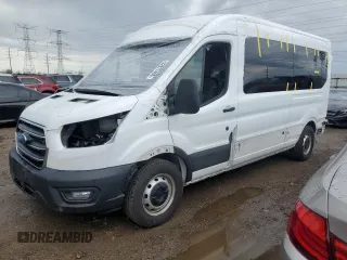 2020 Ford Transit Passenger XL z VIN 1FBAX2CG4LKB43132, wystawiony jako Copart lot #52977485 z przebiegiem 70 900 mil mil oraz Szkoda całkowita • Salvage title. Historia ofert i sprzedaży dostępna na DreamBid. Obrazek 1.