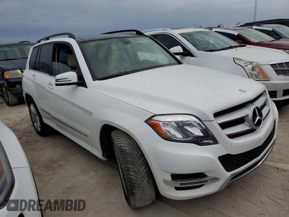 2015 Mercedes-Benz GLK 250 with VIN WDCGG0EB5FG363506, listed as a Copart auction lot 76574344 with Not Provided miles and Salvage Title. Bid and sale history available at DreamBid. Image 4.