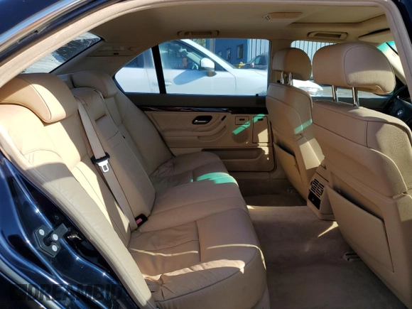 2001 BMW 7 Series 740iL z VIN WBAGH83451DP19708, wystawiony jako Copart lot #54583965 z przebiegiem 125 982 mil mil oraz Czysty tytuł • Clean title. Historia ofert i sprzedaży dostępna na DreamBid. Obrazek 10.